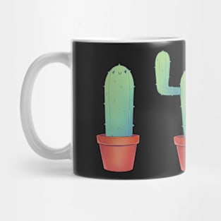 Cute cacti in pots sticker pack Mug